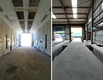 Spray Booth removal from industrial unit