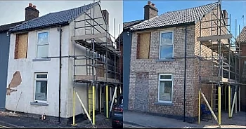 Render cladding removal