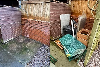 Home rubbish clearance from garden 
